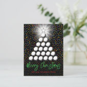 Golf Familie Kerstmis Ontwerp Feestdagenkaart (Staand voorkant)