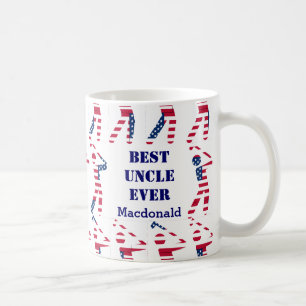 GOLF FAN Best oom Ever Personated USA Flag Koffiemok