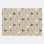 Golf Fan Gift, Golfende Gift, Sportlintpatroon Inpakpapier Vel (Voorkant 3)