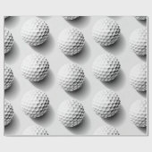 Golf Fan Gift Wrapping Paper Cadeaupapier (Vlak)