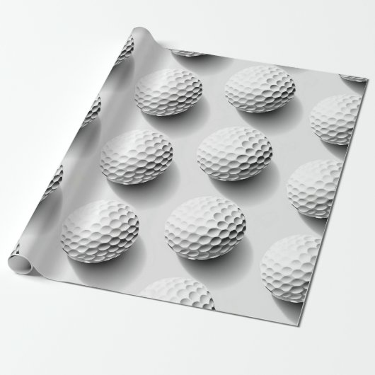 Golf Fan Gift Wrapping Paper Cadeaupapier (Uitgerold)