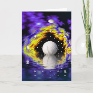 Golf Fantasy Wenskaart Kaart