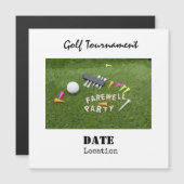 Golf Farewell party golf en t-shirt op groen (Voorkant / Achterkant)