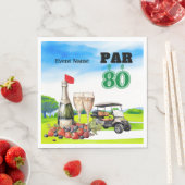 Golf Feest 80ste Verjaardag Servet (Insitu)