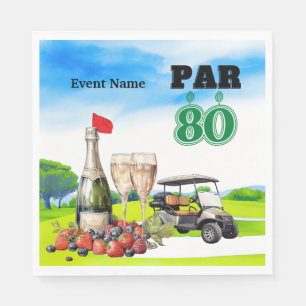 Golf Feest 80ste Verjaardag Servet