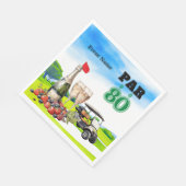 Golf Feest 80ste Verjaardag Servet (Hoek)
