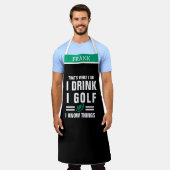 Golf Feest Alcohol Liefhebber - Kerstcadeau Schort (Gedragen)