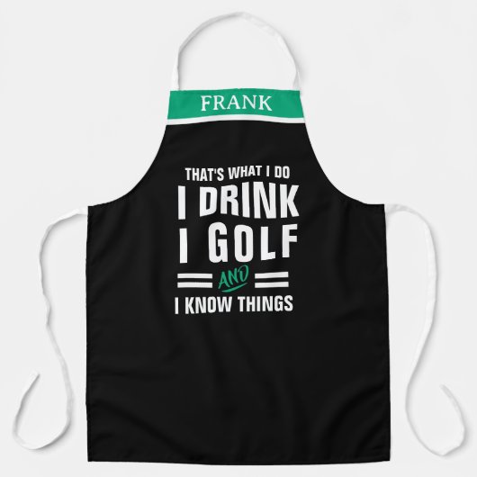 Golf Feest Alcohol Liefhebber - Kerstcadeau Schort (Voorkant)