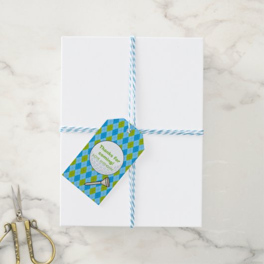 Golf Feest Cadeaulabel (Met Touw)