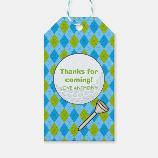 Golf Feest Cadeaulabel (Voorkant)