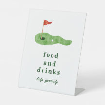 Golf Feest Eten en Drinken Bord
