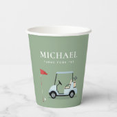 Golf Feest Papieren Bekers (Achterkant)