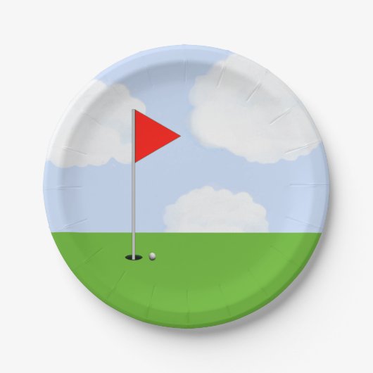Golf Feest Papieren Bordje (Voorkant)