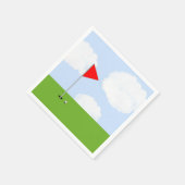 Golf feest papieren servetten (Hoek)