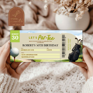 Golf Feest Sport Volwassene Verjaardagskaart