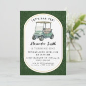 Golf Feest Uitnodiging (Staand voorkant)