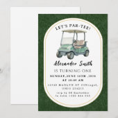 Golf Feest Uitnodiging (Voorkant / Achterkant)