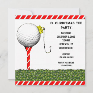 Golf Feest Uitnodigingen
