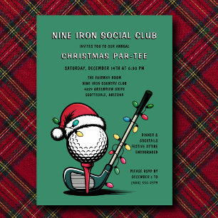 Golf Feestelijke Kerstvakantie Par-tij Groen Kaart