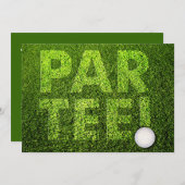 Golf Feestje Kaart (Voorkant / Achterkant)