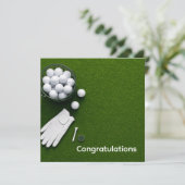Golf Felicitaties thema voor golfer (Staand voorkant)