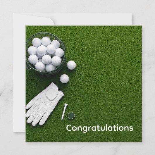 Golf Felicitaties thema voor golfer (Voorkant)