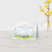 Golf Felicitaties voor Baby Golfer Het is een Jong Kaart (Gele Bloem)