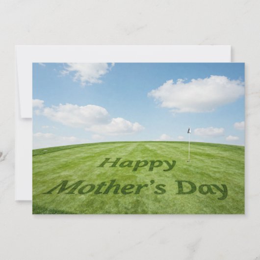 Golf Fijne Moederdag op golfbaan (Voorkant)
