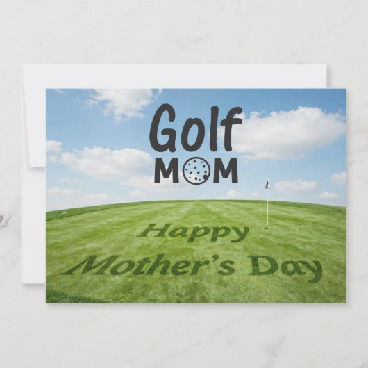 Golf Fijne Moederdag op golfbaan (Voorkant)