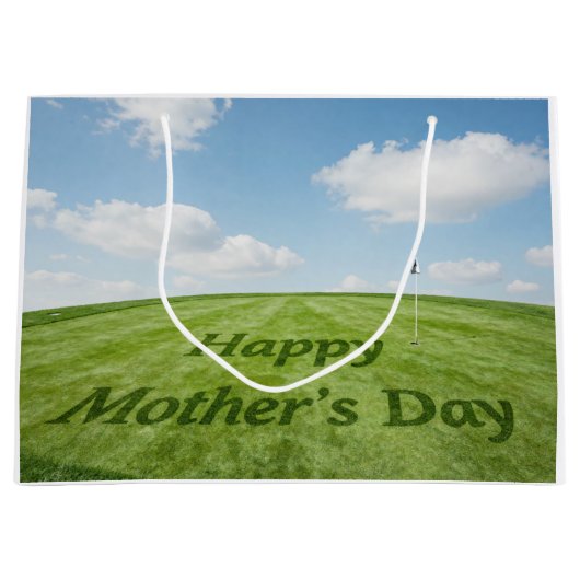 Golf Fijne Moederdag op golfbaan Groot Cadeauzakje (Voorkant)