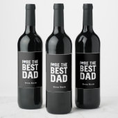 Golf Fijne Vaderdag Voor de Beste Papa Wijn Etiket (Flessen)