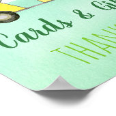 Golf First Birthday Par-t-shirt Kaarten & cadeaubo Poster (Hoek)