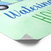 Golf First Birthday Par-t-shirt Watering Hole Sign Poster (Hoek)