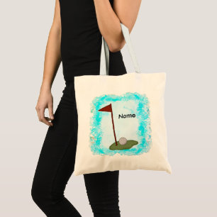 Golf Flag Dad Golfing canvas tas
