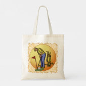 Golf Flag Dad Golfing Tote Bag (Achterkant)