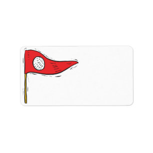Golf Flag Etiket