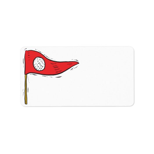 Golf Flag Etiket (Voorkant)