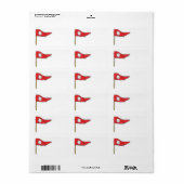 Golf Flag Etiket (Full Sheet)