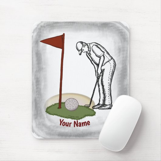 Golf Flag Muismat (Met muis)