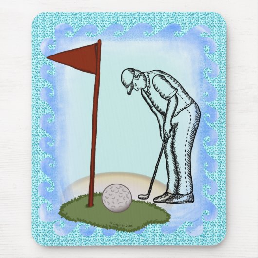 Golf Flag Muismat (Voorkant)