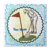 Golf Flag Tegeltje (Voorkant)