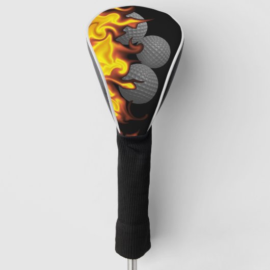 Golf Flames Golfheadcover (Voorkant)