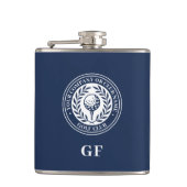 Golf fles aangepaste naam monogram geschenk voor g heupfles (Voorkant)