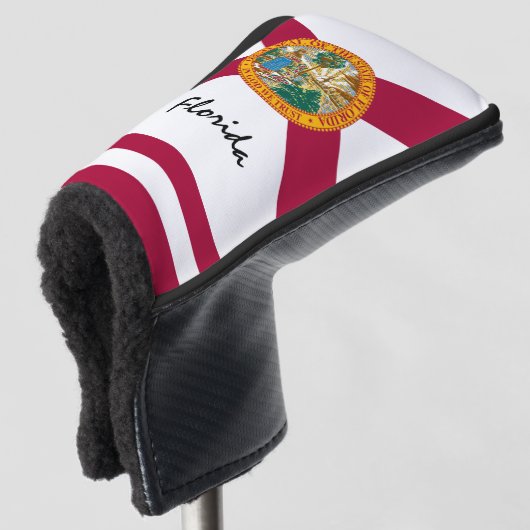 Golf Florida & Florida vlag/Golf Clubs Hoesjes Golfheadcover (3/4 voorkant)