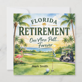 Golf Florida gethematiseerd met flamingo-pensioen Kaart