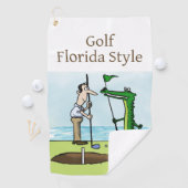 Golf Florida Style met Alligator Caddie Golfhanddoek (Insitu)