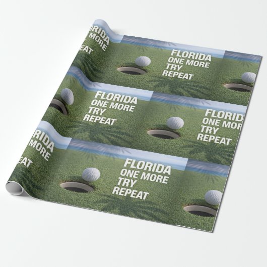Golf Florida thema Cadeaupapier (Uitgerold)