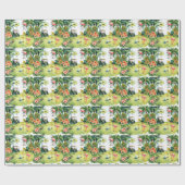 Golf Florida thema flamingo pensioen Cadeaupapier (Vlak)