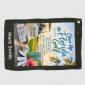 Golf Florida thema Golfhanddoek (Horizontaal)