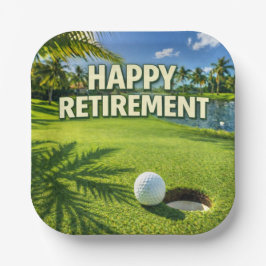 Golf Florida thema Happy Retirement Papieren Bordje